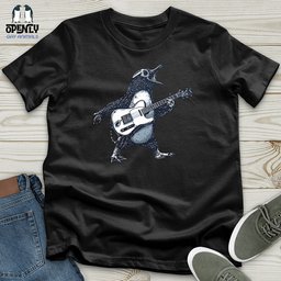 Penguin Rockstar Solo Unisex T Shirt Gift For Animal Lover