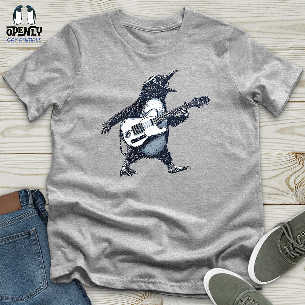 Penguin Rockstar Solo Unisex T Shirt Gift For Animal Lover