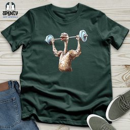 Ostrich Powerlifting Champ Unisex T Shirt Gift For Animal Lover