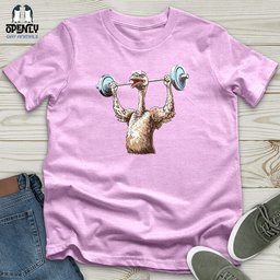 Ostrich Powerlifting Champ Unisex T Shirt Gift For Animal Lover