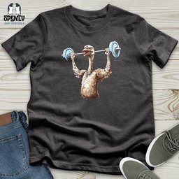 Ostrich Powerlifting Champ Unisex T Shirt Gift For Animal Lover