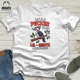 Little Pecker Club Lil Gents Making Dents Unisex T Shirt Gift For Animal Lover