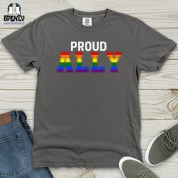 Proud Ally Heavy Cotton Comfort Colors Tee Gift For Animal Lover