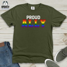 Proud Ally Heavy Cotton Comfort Colors Tee Gift For Animal Lover