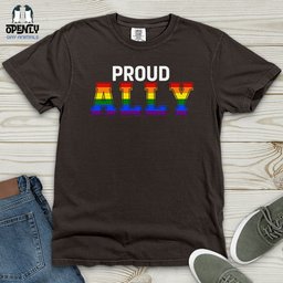 Proud Ally Heavy Cotton Comfort Colors Tee Gift For Animal Lover