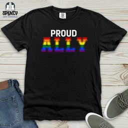 Proud Ally Heavy Cotton Comfort Colors Tee Gift For Animal Lover