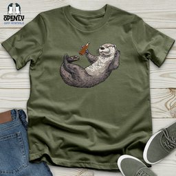 Otter Relaxation Softstyle Tee Gift For Animal Lover