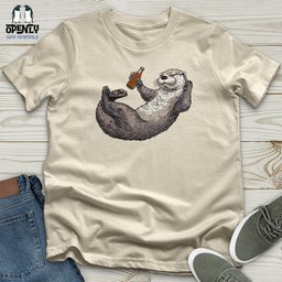 Otter Relaxation Softstyle Tee Gift For Animal Lover