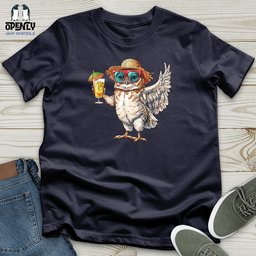 Owl Beach Vacation Unisex T Shirt Gift For Animal Lover