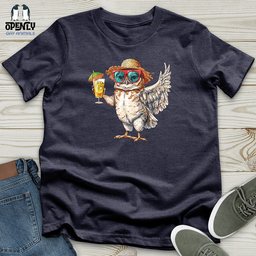 Owl Beach Vacation Unisex T Shirt Gift For Animal Lover