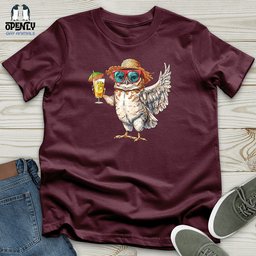 Owl Beach Vacation Unisex T Shirt Gift For Animal Lover