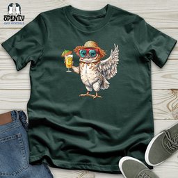 Owl Beach Vacation Unisex T Shirt Gift For Animal Lover