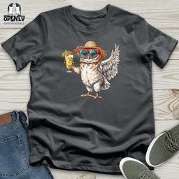 Owl Beach Vacation Unisex T Shirt Gift For Animal Lover