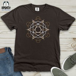 Sacred Geometry Heavy Cotton Comfort Colors Tee Gift For Animal Lover
