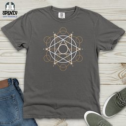 Sacred Geometry Heavy Cotton Comfort Colors Tee Gift For Animal Lover