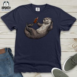 Otter Relaxation Heavy Cotton Comfort Colors Tee Gift For Animal Lover