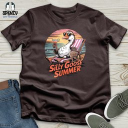 Silly Goose Summer Softstyle Tee Gift For Animal Lover