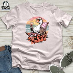 Silly Goose Summer Softstyle Tee Gift For Animal Lover