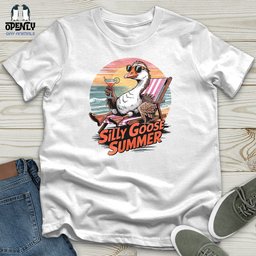 Silly Goose Summer Softstyle Tee Gift For Animal Lover