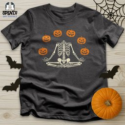 Pumpkin Skeleton Unisex T Shirt Gift For Animal Lover