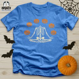 Pumpkin Skeleton Unisex T Shirt Gift For Animal Lover