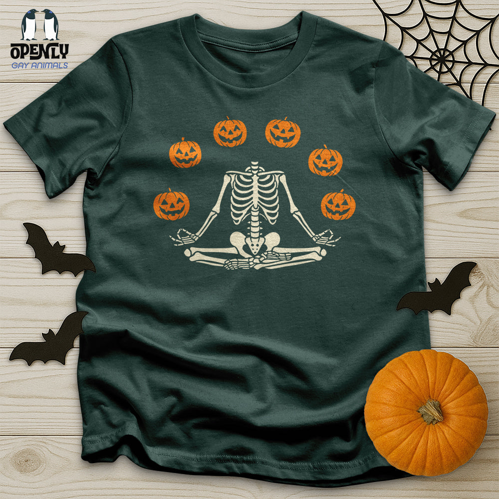 Pumpkin Skeleton Unisex T Shirt Gift For Animal Lover