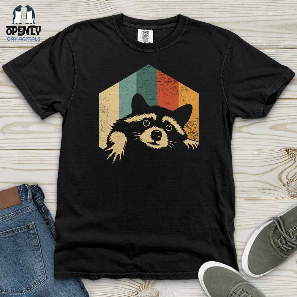 Retro Raccoon Heavy Cotton Comfort Colors Tee Gift For Animal Lover