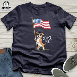 Semper Fur Unisex T Shirt Gift For Animal Lover