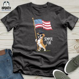 Semper Fur Unisex T Shirt Gift For Animal Lover