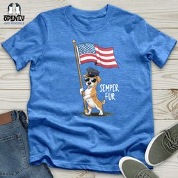 Semper Fur Unisex T Shirt Gift For Animal Lover