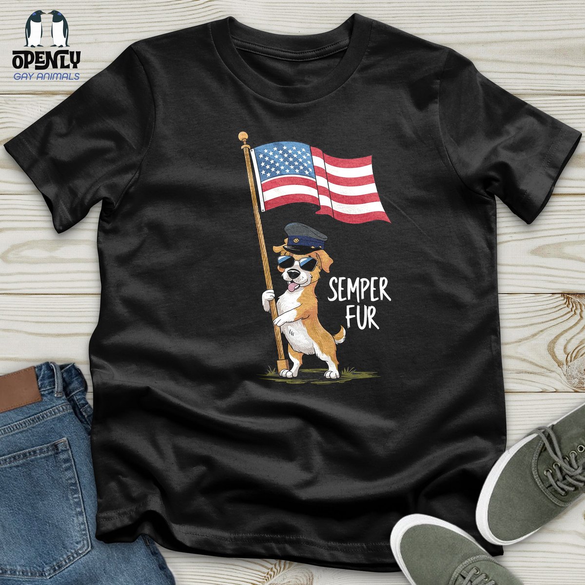 Semper Fur Unisex T Shirt Gift For Animal Lover