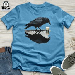 Raven Reflection Unisex T Shirt Gift For Animal Lover