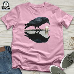 Raven Reflection Unisex T Shirt Gift For Animal Lover