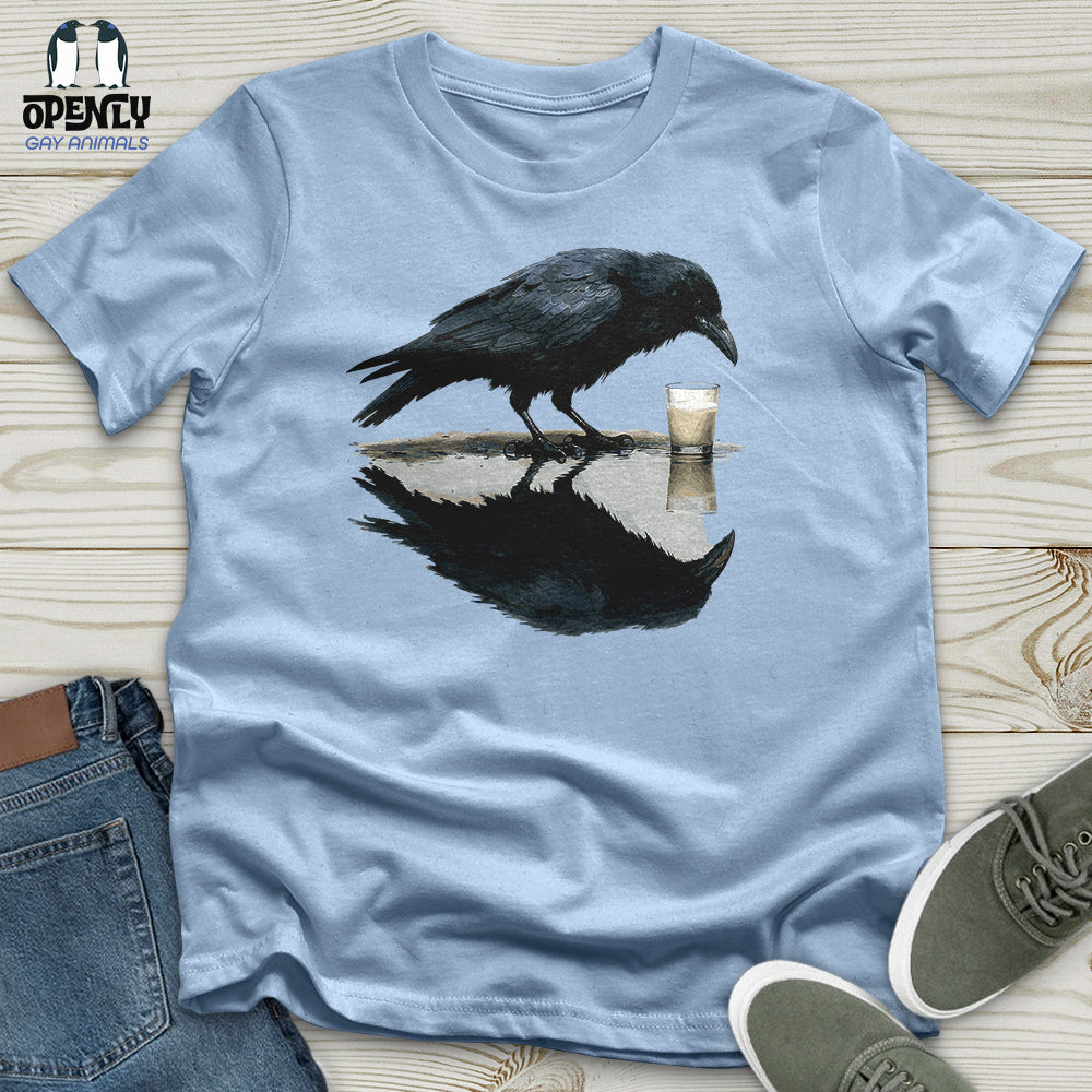 Raven Reflection Unisex T Shirt Gift For Animal Lover