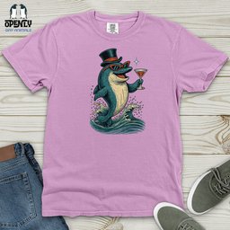 Party Dolphin Heavy Cotton Comfort Colors Tee Gift For Animal Lover