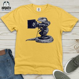 Snake Cinematic Shoot Heavy Cotton Comfort Colors Tee Gift For Animal Lover
