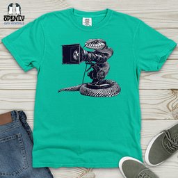 Snake Cinematic Shoot Heavy Cotton Comfort Colors Tee Gift For Animal Lover
