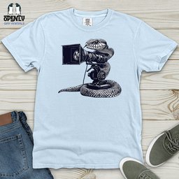 Snake Cinematic Shoot Heavy Cotton Comfort Colors Tee Gift For Animal Lover