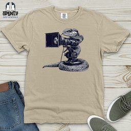 Snake Cinematic Shoot Heavy Cotton Comfort Colors Tee Gift For Animal Lover