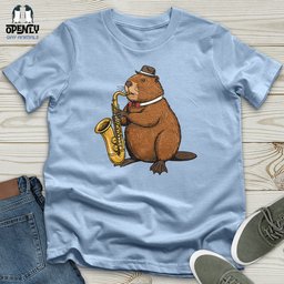Saxobeaver Unisex T Shirt Gift For Animal Lover