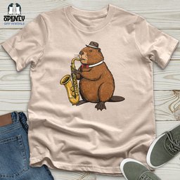 Saxobeaver Unisex T Shirt Gift For Animal Lover