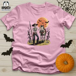 Skeleton Cowboy Unisex T Shirt Gift For Animal Lover