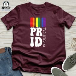 Pride Is Political Unisex T Shirt Gift For Animal Lover