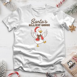 Santas Silliest Goose 2 Unisex T Shirt Gift For Animal Lover