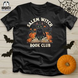 Salem Witch Book Club Unisex T Shirt Gift For Animal Lover