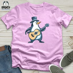 Penguin Minstrel Melodies Unisex T Shirt Gift For Animal Lover