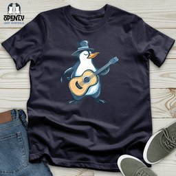 Penguin Minstrel Melodies Unisex T Shirt Gift For Animal Lover