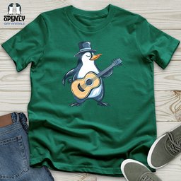 Penguin Minstrel Melodies Unisex T Shirt Gift For Animal Lover