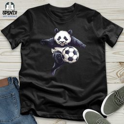 Panda Soccer Strike Unisex T Shirt Gift For Animal Lover