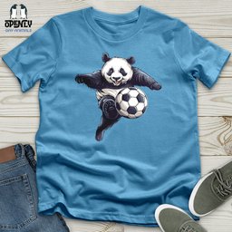 Panda Soccer Strike Unisex T Shirt Gift For Animal Lover